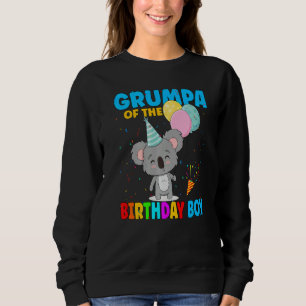 Grumpa Of The Birthday Boy Koala Bear Family Koala Sweatshirt