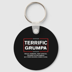 Grumpa Trump Fathers Day Gift For Terrific Grumpy Key Ring