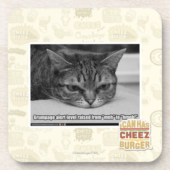 Grumpage Alert Coaster (Front)