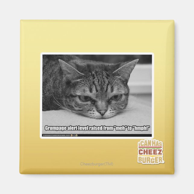Grumpage Alert Magnet (Front)