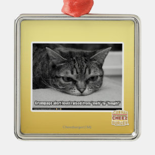 Grumpage Alert Metal Tree Decoration