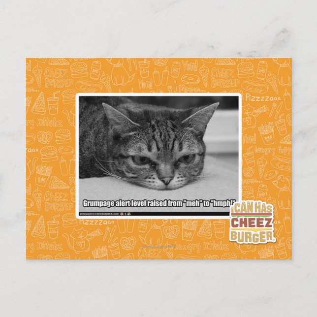 Grumpage Alert Postcard (Front)