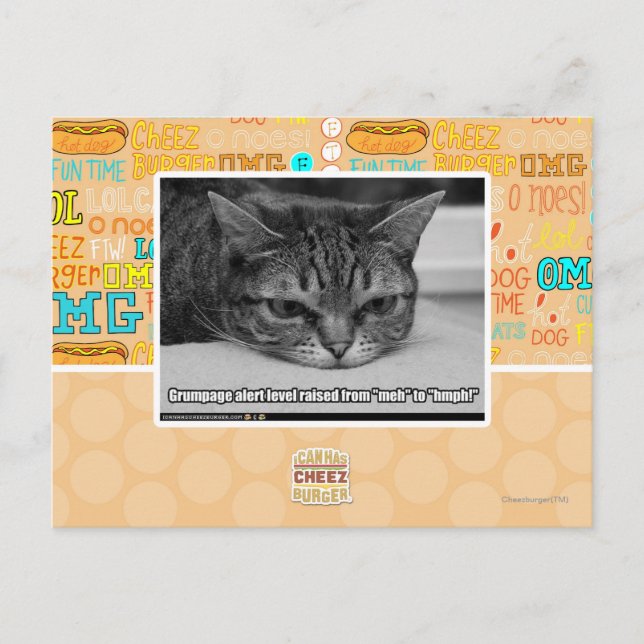 Grumpage Alert Postcard (Front)