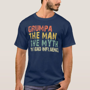 Grumpahe Manhe Mythhe Bad Influence Funny Vintage T-Shirt