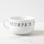 Grumpa's Ice Cream for Grumpy Grandpa Funny Gift Soup Mug<br><div class="desc">Grumpa's Ice Cream for Grumpy Grandpa Funny Gift Soup Mug</div>