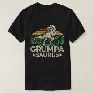 Grumpasaurus Dinosaur Grandpa Saurus Father's Day T-Shirt