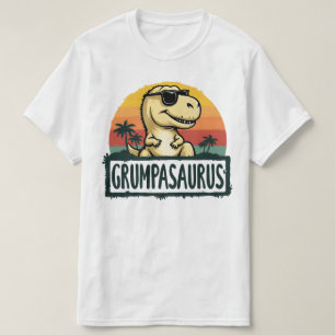 Grumpasaurus Dinosaur Grandpa Saurus Father's Day T-Shirt