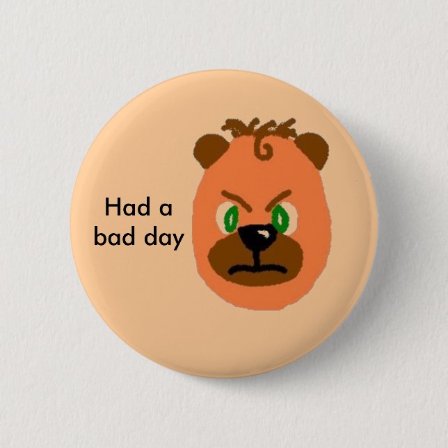 Grumpy, 6 Cm Round Badge (Front)