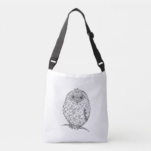 Grumpy African Barred Owlet Design Crossbody Bag