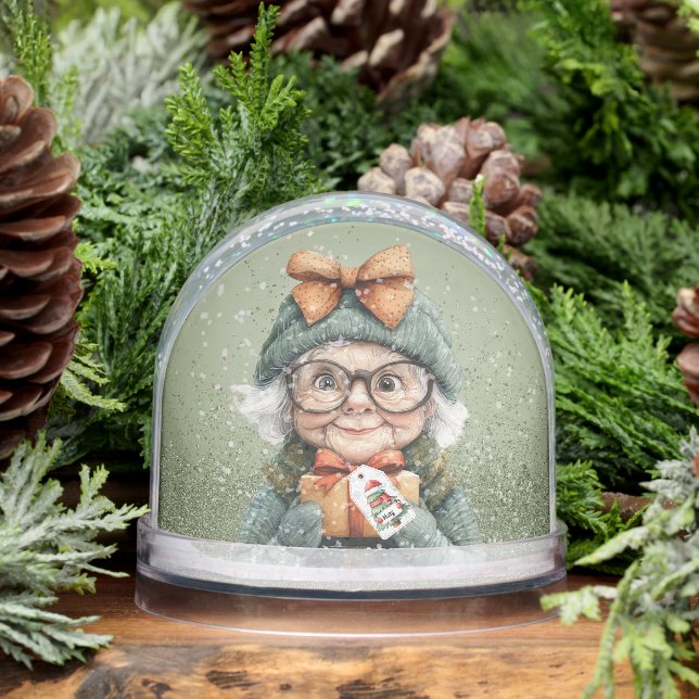Grumpy Aging Female Friend Snow Globe (Winter)
