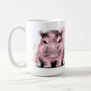 Grumpy Baby Hippo Coffee Mug