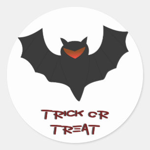 Grumpy Bat Halloween Sticker