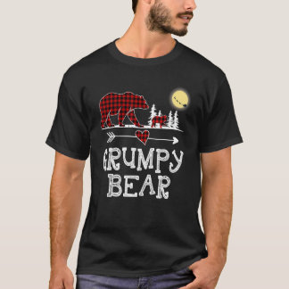 Grumpy Bear Christmas Pajama Red Plaid Buffalo for T-Shirt