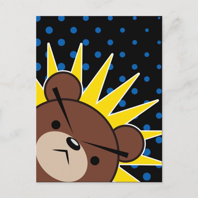 Grumpy Bear Roar Postcard (Front)