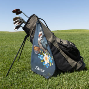 Grumpy Bird on Monday.  Golf Towel