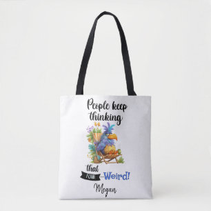Grumpy Bird Sarcastic Humour Gift Personalised Tote Bag