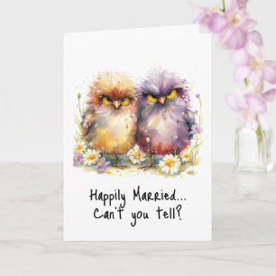 Grumpy Birds Funny Anniversary Card Sarcasm