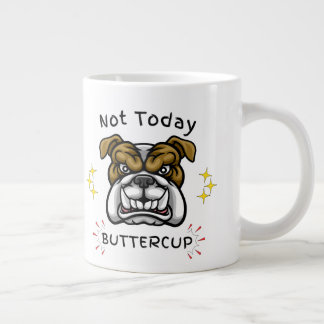 Grumpy Bulldog Cup, Dog Lover Gift Idea, Pet Humor Large Coffee Mug