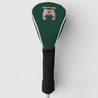 Grumpy Bulldog Golf Head Cover – Funny Embroidered