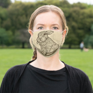 Grumpy Bunny Cloth Face Mask