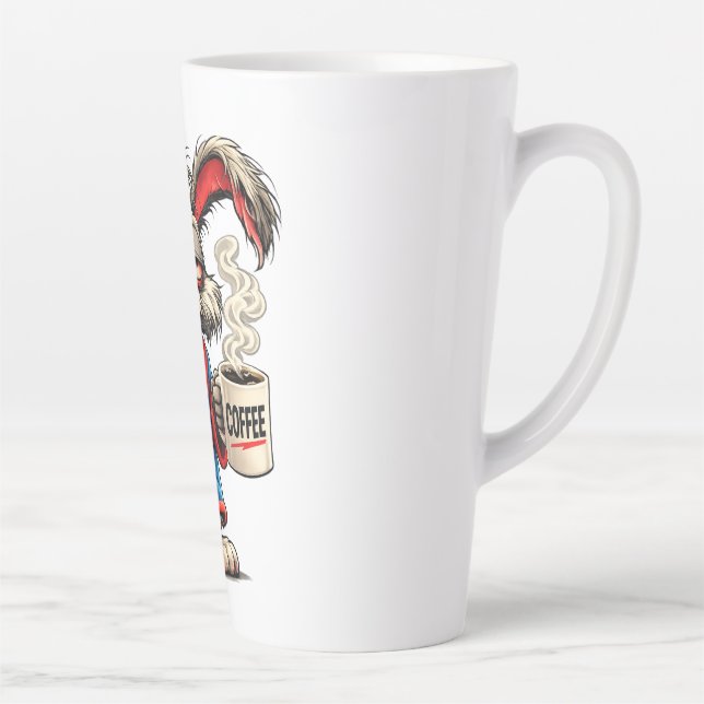 Grumpy Bunny Coffee Funny T-Shirt Latte Mug (Right)