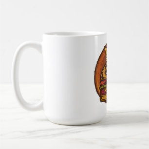 Grumpy Burger Crown Graphic Black Tee Coffee Mug