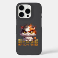 Grumpy Calico Cat and funny quote