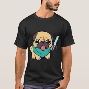 Grumpy Cartoon Pug “I’m Very Busy†T-Shirt