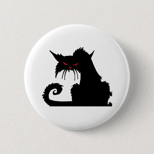 Grumpy cat 6 cm round badge