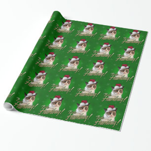 Grumpy Cat Bah Humbug Wrapping Paper