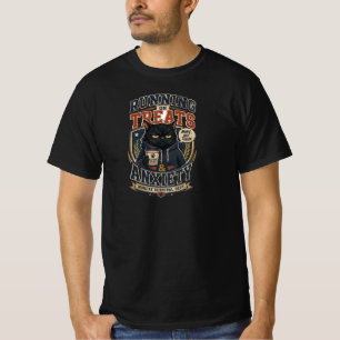 grumpy cat, black cat, cat lover gift, coffee love T-Shirt