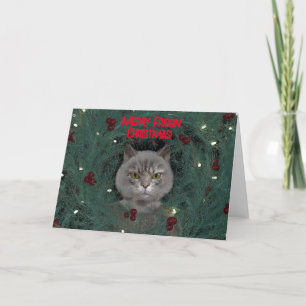 GRUMPY CAT CHRISTMAS CARD FOR ANYONE