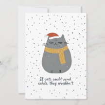 Grumpy Cat Christmas Card | Holiday Greeting Card