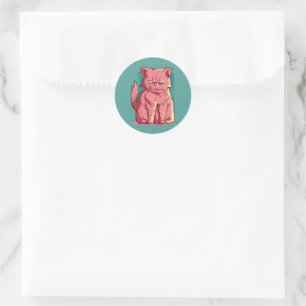 Grumpy Cat Classic Round Sticker