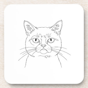 Grumpy cat coaster
