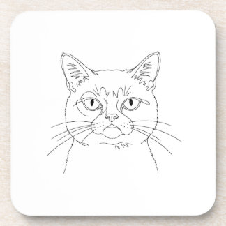 Grumpy cat coaster