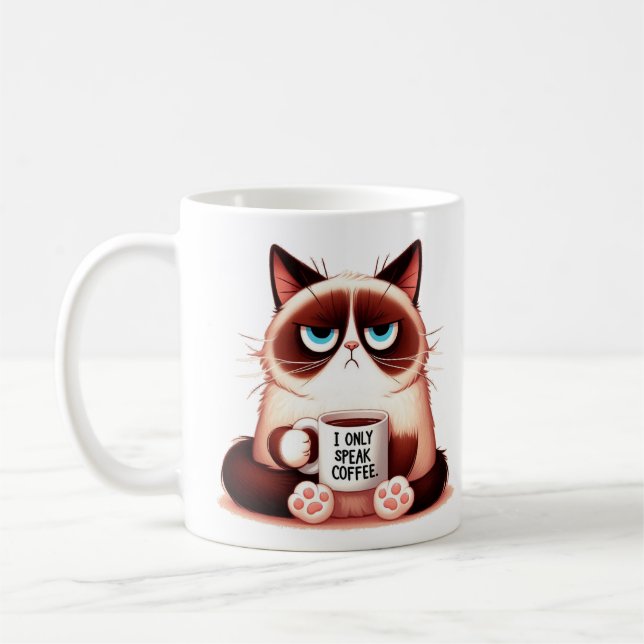 Grumpy Cat Coffee Mug (Left)