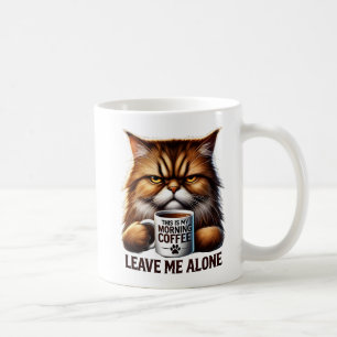 Grumpy Cat Coffee Mug - 'Leave Me Alone' Morning