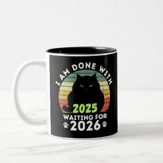 Grumpy Cat Countdown Two-Tone Coffee Mug
