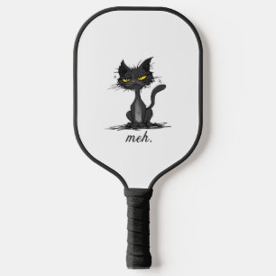 GRUMPY CAT - Funny Meh Cat - Crazy Cat Lady Gift Pickleball Paddle