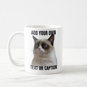 Grumpy Cat Glare - Add your own text Coffee Mug