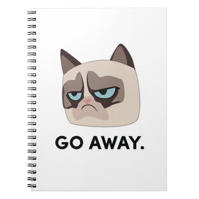 Grumpy Cat "Go Away" Sketch Book (Front)