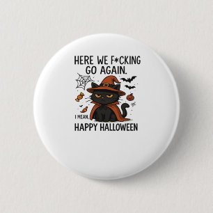 Grumpy Cat Halloween Classic T-Shirt 6 Cm Round Badge