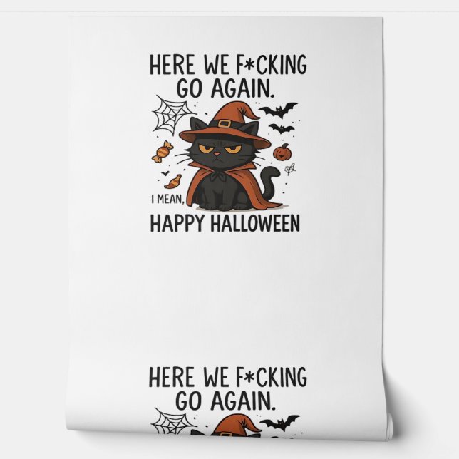 Grumpy Cat Halloween Classic T-Shirt Wallpaper (Unrolling)