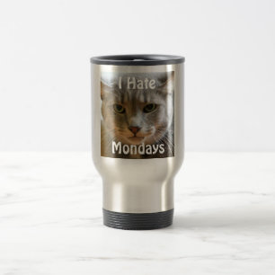 Grumpy Cat Hates Mondays Travel Mug