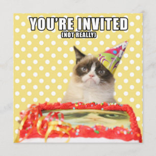 Grumpy Cat Invitations - You're Invited