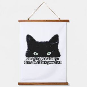 Grumpy cat meme for cat lovers and kitten owners  hanging tapestry