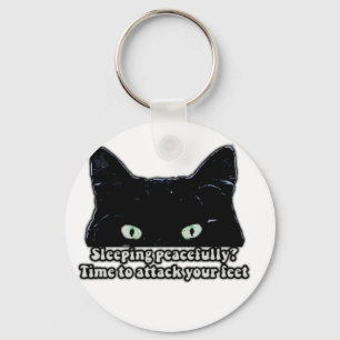 Grumpy cat meme for cat lovers and kitten owners key ring