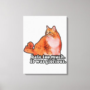 Grumpy cat meme for cat persons and kitten lovers canvas print