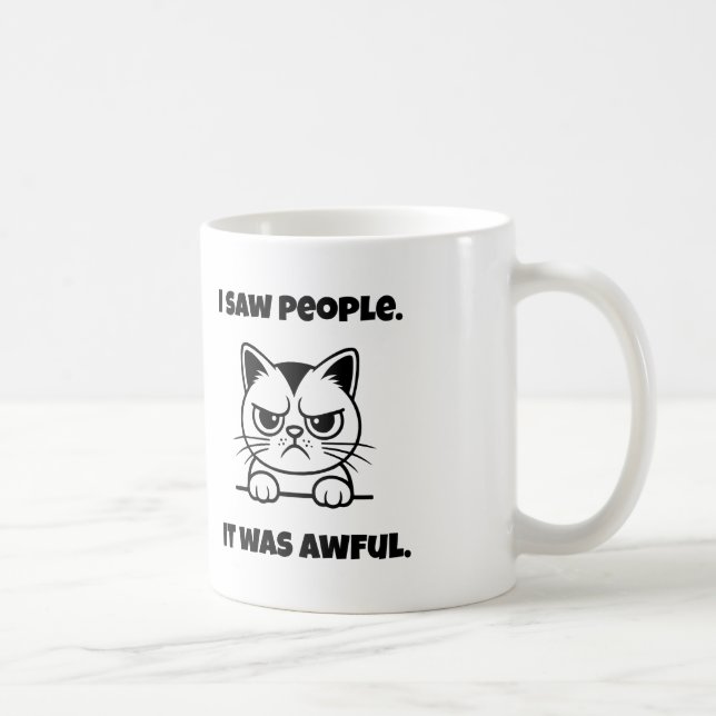 Grumpy Cat Mug – Anti-Social Funny Gift (Right)